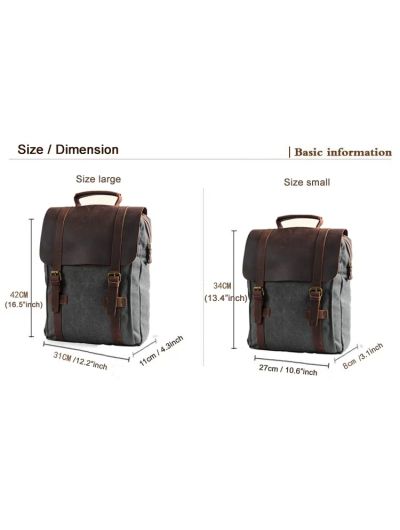 Fashion Male Backpack Leather military Canvas backpack Men backpack women school backpack school bag bagpack rucksack mochila