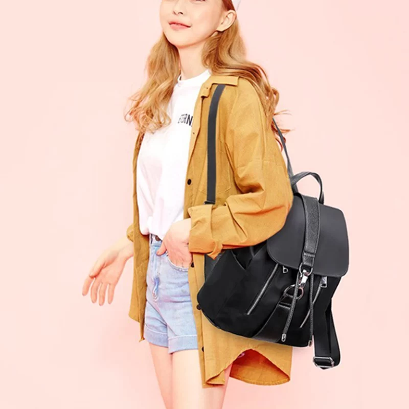 Women Backpack Designer High Quality Nylon Women Bag Fashion School Bags Large Capacity Knapsack Casual Travel Bags_6