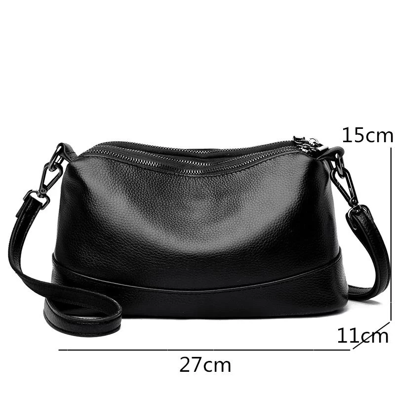 New Fashion Women Genuine Leather Handbags Women's bags Designer Female Shoulder Bags Luxury Brand Cowhide Ladies Messenger Bag_5