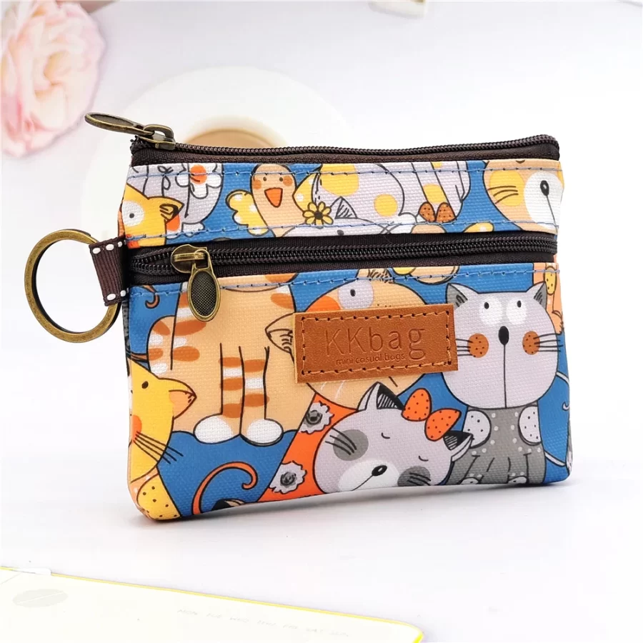 Cute Animals Wallet Zipper Purse Cartoon Small Coin Purse Lightweight Storage Bag Money Bag Key Card Holder For Student Women_15