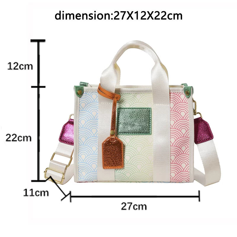 London Canvas Tote Bag, 2024 New Large Capacity, Luxury Designer Brands Women's Handbag Fashion Shoulder Bag Firmate_5