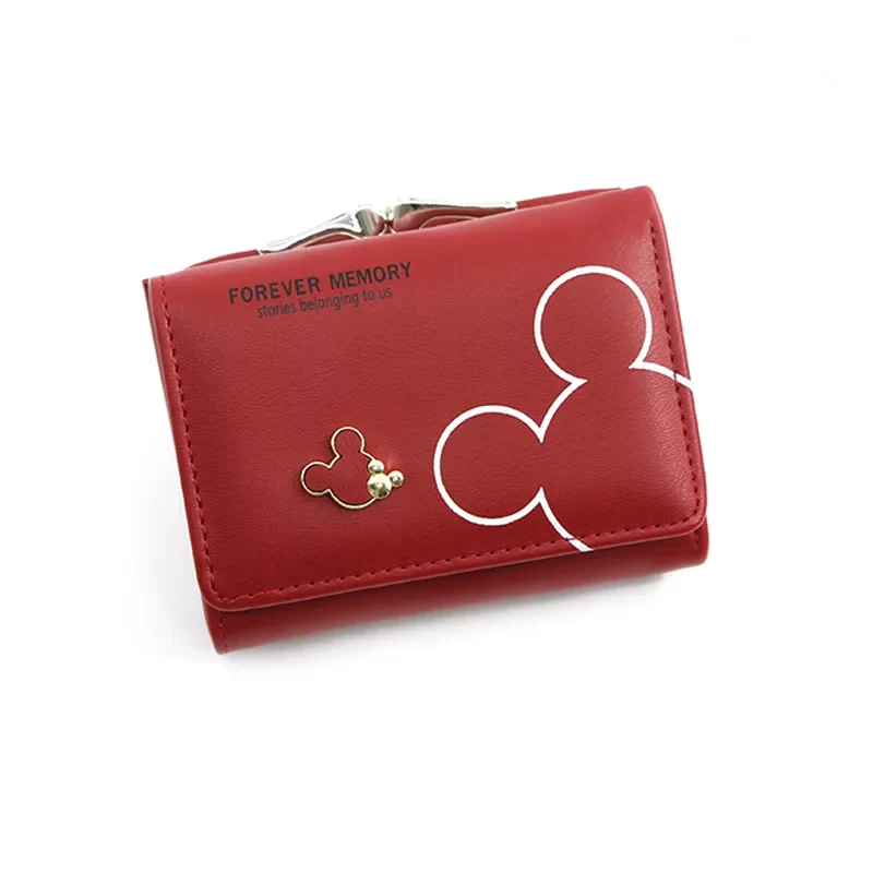 Disney Cartoon Mickey Mouse Wallet for Women's PU Leather Coin Purse Woman Mini Short Wallets Girls Bags Fashion Accessories_9