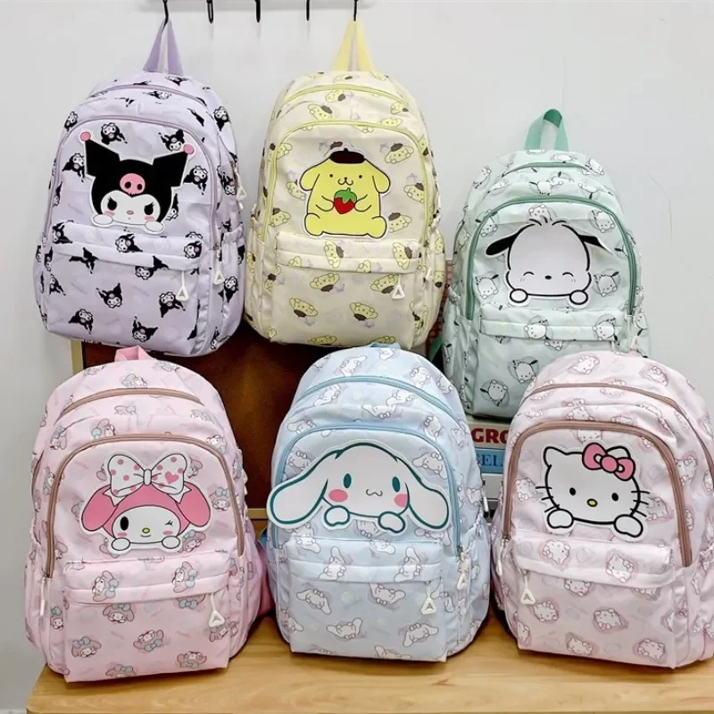 Sanrio Backpack Anime Kuromi Cinnamoroll My Melody Student Bag Large Capacity Women Bag For Children Girls Gift_3