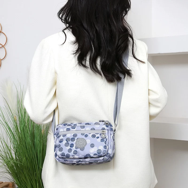 Nylon Shoulder Bag New Lightweight Small Square Bag Anti Splash Casual Crossbody Women's Bag_3