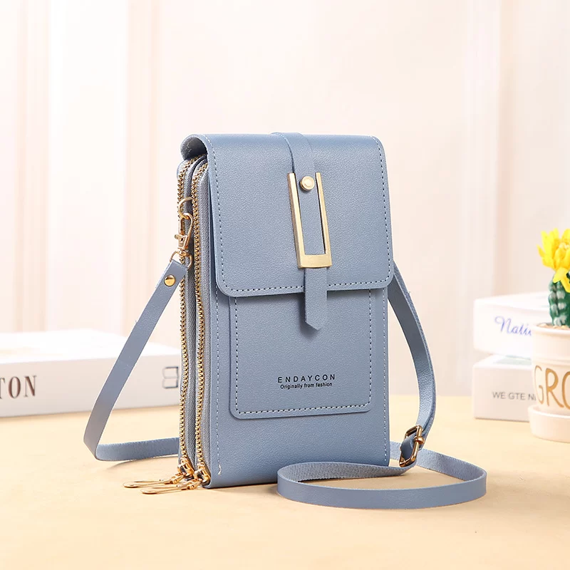 Touch Screen Cell Phone Women Bags Soft Leather Wallets Hand Purses Crossbody Bags for Women Small Handbag Cheap Women's Bags_13