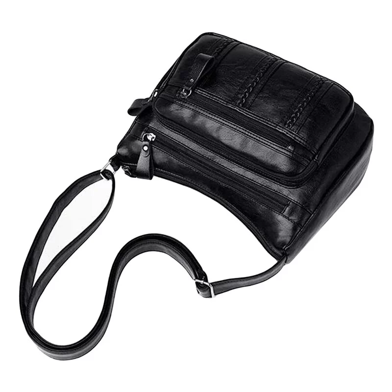 Women's Bag PU Multilayered Soft Leather Ladies Fashion Simple Shoulder Bags Mom's Bags Crossbody Bag_6