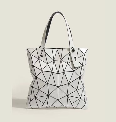 Lightweight Fashion Geometric Rhombus Bag Women's Shoulder Handbag Commuter Tote Bag Shopping Bag