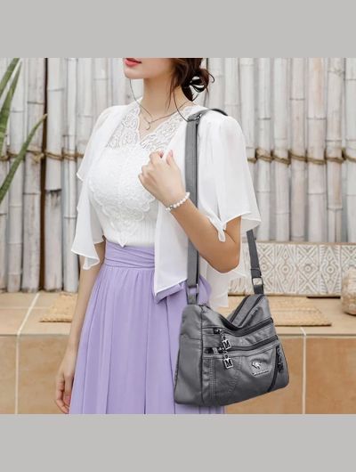 High Quality Soft Leather Luxury Handbags Purse Women Bag Designer Multi-pocket Crossbody Shoulder Bag for Female 2022 Trend Sac