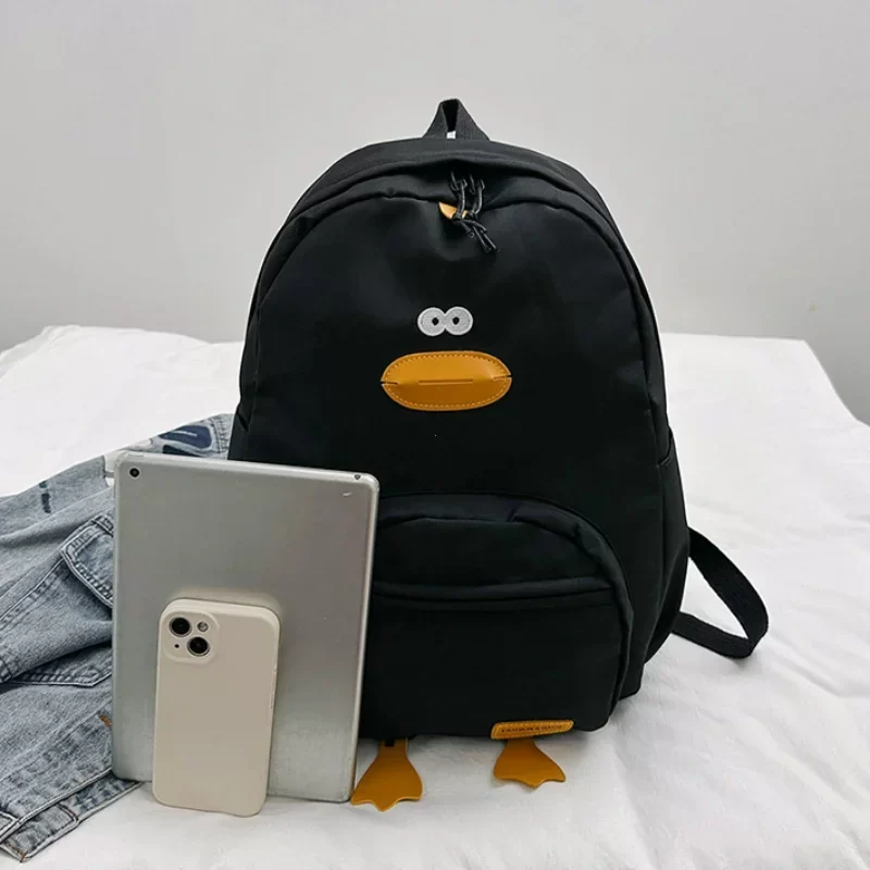 New Cartoon Duck Backpack Designer Cute Travel Bag Female College Student Versatile Korean Edition Girls' School Bag рюкзак_5